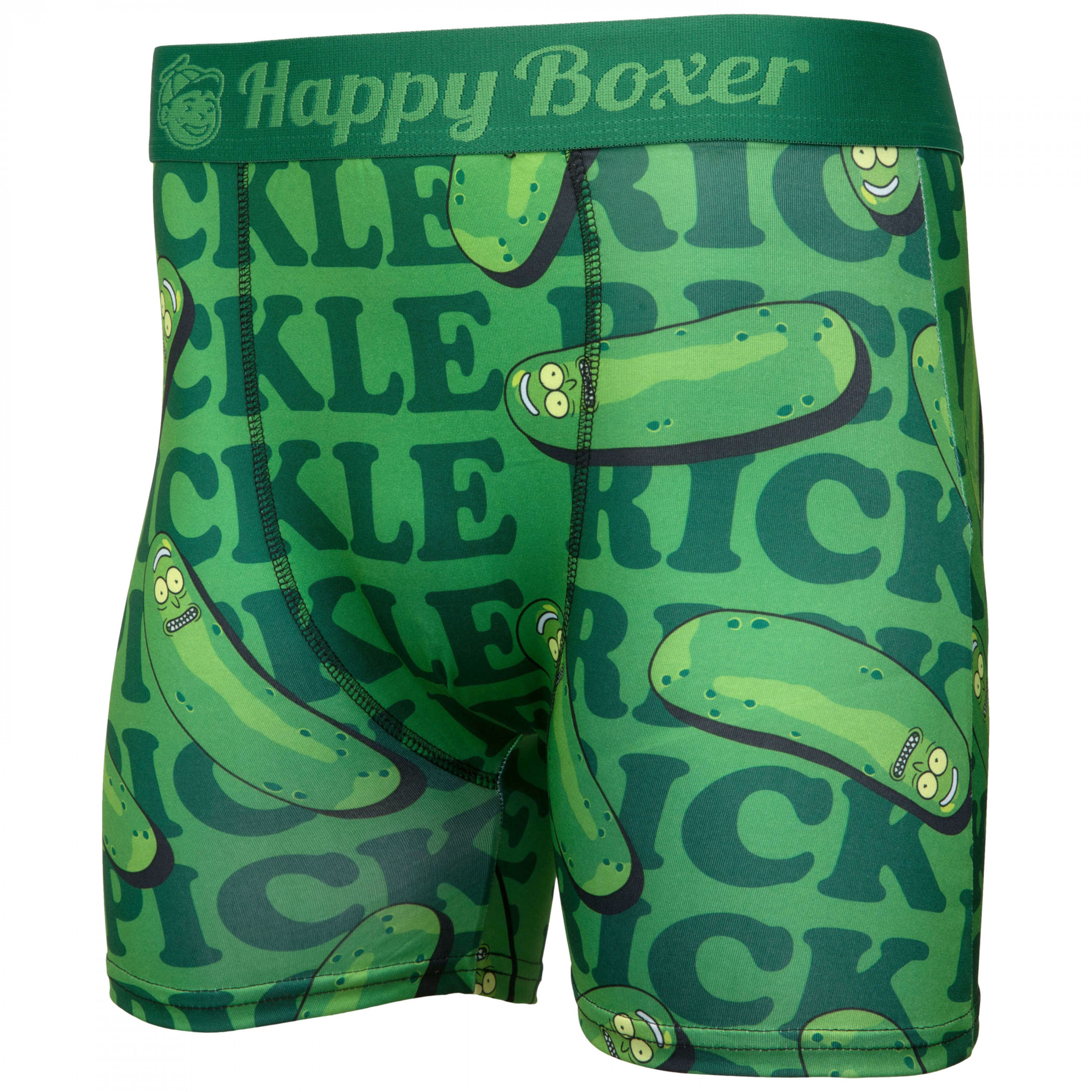 Rick and Morty Pickle Rick Happy Boxer Briefs Underwear